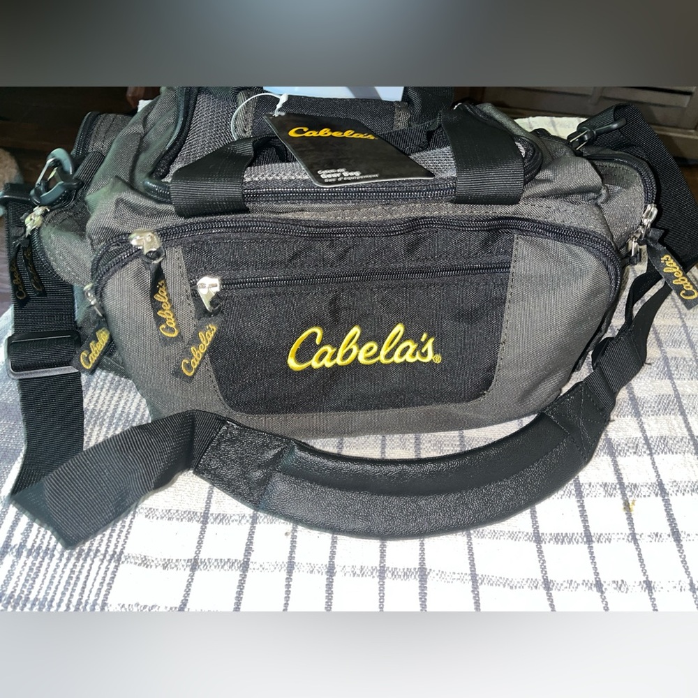 Cabela's Black and Gray Duffel Bag